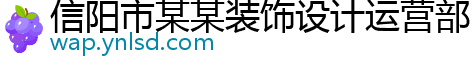 信阳市某某装饰设计运营部